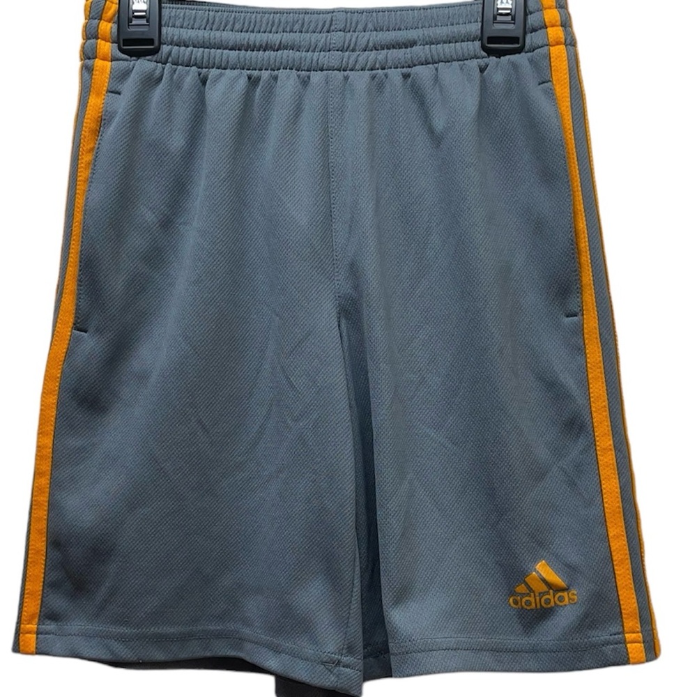 adidas Boys' Elastic Waistband Classic Striped Shorts Size Small‎ (8)